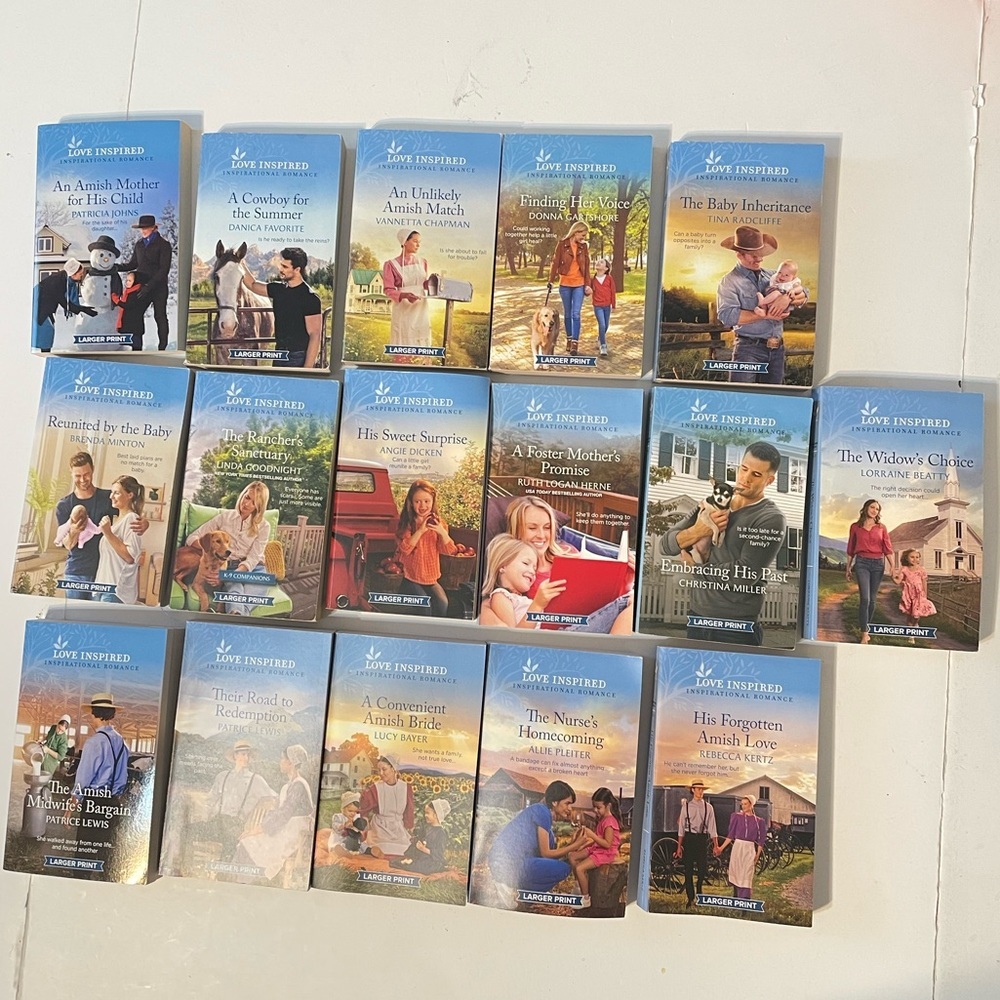 Love Inspired Inspirational Romance Fiction Books Lot of 16 Paperback Collection